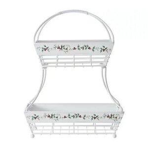 Pfaltzgraff Winterberry White 2 Tier Flatback Hang